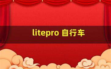 litepro 自行车